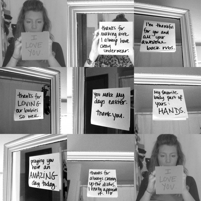 sticky notes collage
